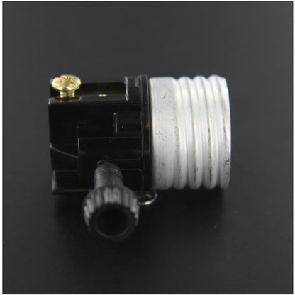 LH0850 E26, medium base lamp holder/socket 2 circuit interior mechanism with turn knob & screw terminals