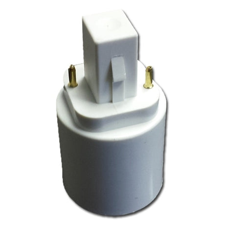 LH0888 Converts a G24d-2, GX24d-2 lamp holder/socket to an E26/E27 medium base lamp holder/socket