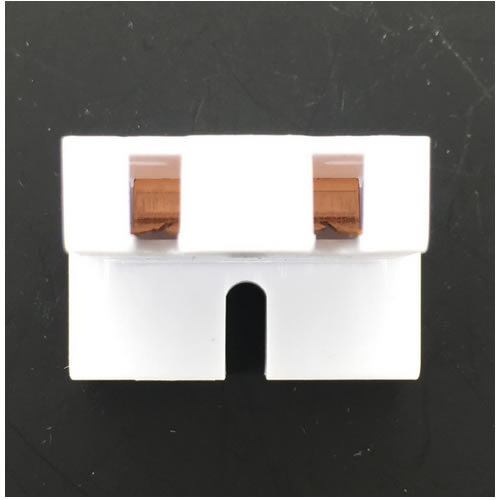 LH0978 Shunted, straight insertion / U-lamp socket for T8/T10/T12 bipin fluorescent lamps