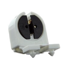 LH0984 Unshunted, T5 miniature bipin lamp holder/socket with rotary locking with base split pins