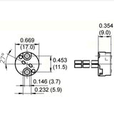 LH1010 G4,G5.3,G6.35 base lamp holder with mica front