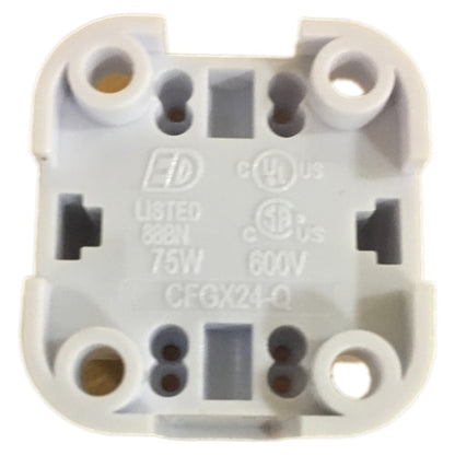 LH1073 Non-indexed G24Q or GX24Q socket accepts all lamps with those bases except -5 or -6