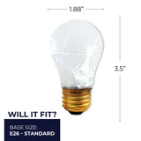 Bulbrite 860862 Bulbrite Pack of (12) 40 Watt Dimmable Frost Tough Coat A15 Medium (E26) Incandescent Bulb
