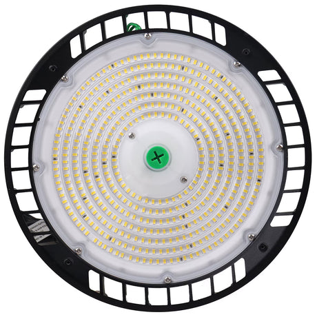 LEDone HB0239 LOC-ELHB-MW (80/100/150)50KD-LV-V2 80/100/150W LED UFO Highbay 5000K Sensor Ready with Plug/Cord Included 120-277V