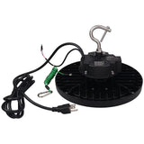 LEDone HB0248 LOC-ELHB-MW(80/100/150) MCCT(35/40/50)HV-V2 80/100/150W LED UFO Highbay 3000K/4000K/5000K Sensor Ready with Plug/Cord Included 277-480V