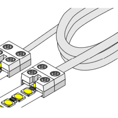 Diode LED DI-TB12-6JPR-TTT-25B Tape Light Terminal Block 12mm Tape-to-Tape Jumper Cable (25 Pack)