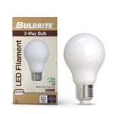 Bulbrite 862989 4.5/7/11W (40/60/75W Equiv.) Soft White (2700K) A19 E26 Base 3-Way LED Light Bulb-2PK