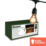Bulbrite 862823 Bulbrite 48-foot String Light Kit with Nostalgic Loop Filament A19 Incandescent Light Bulbs, 2-pk