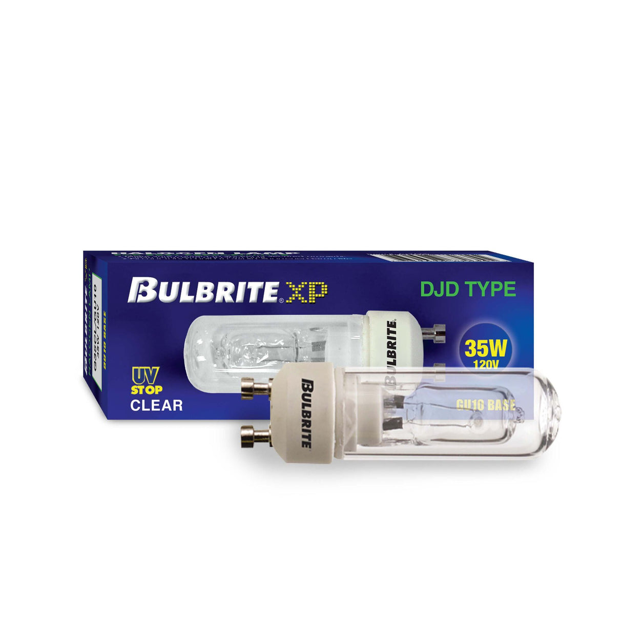 Bulbrite 860642 Bulbrite Pack of (5) 35 Watt Dimmable Clear Double Envelope DJD Twist & Lock Bi-Pin (GU10) Halogen Bulb