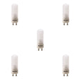 Bulbrite 860645 Bulbrite Halogen DJD Twist & Lock Bi-Pin Base (GU10) Light Bulb, 50 Watt, Frost, 5 Piece
