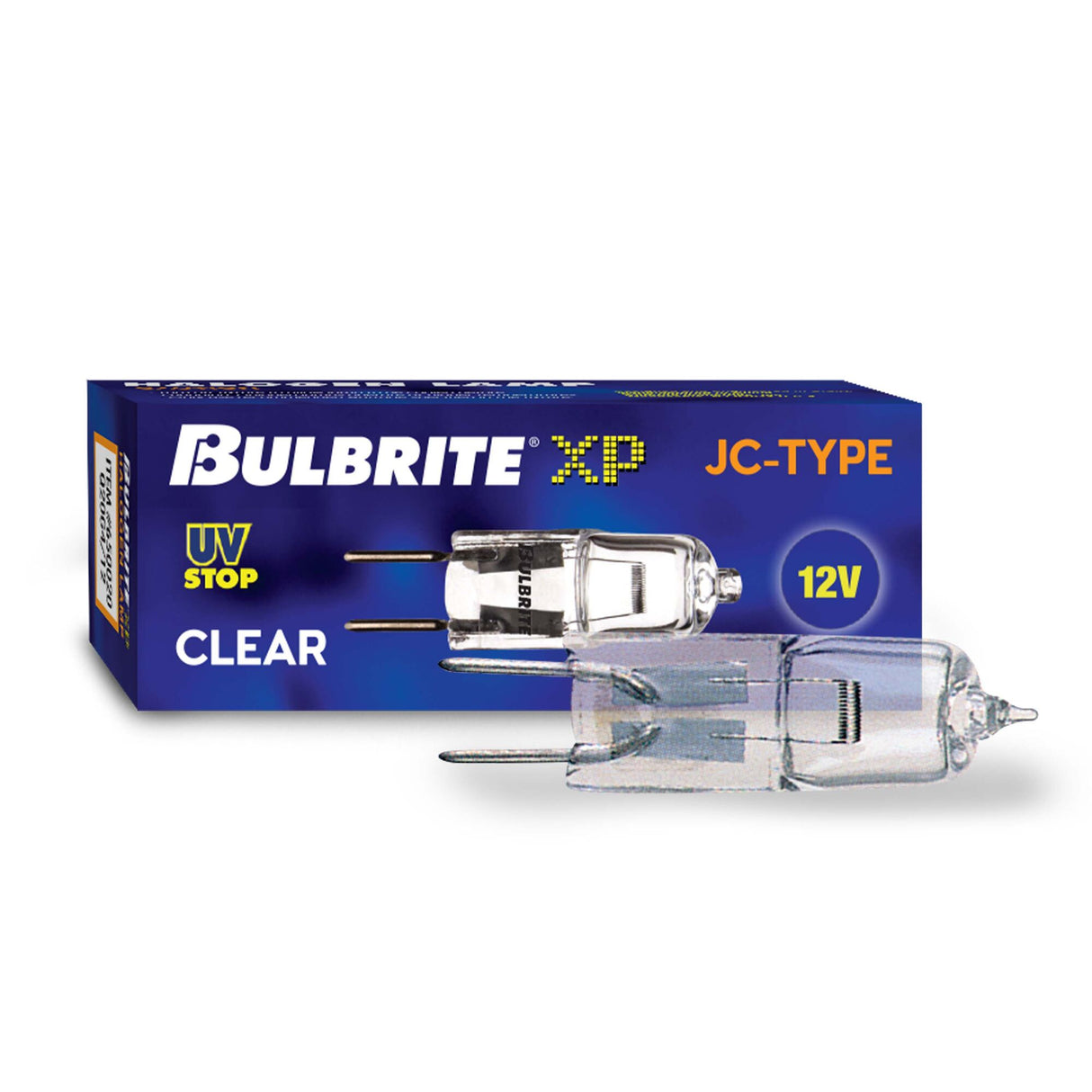 Bulbrite 860781 Bulbrite Pack of (10) Halogen Mini T3 JC Bi-Pin Base (G4) Light Bulbs, 20 Watt, Clear