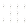 Bulbrite 860791 Bulbrite Halogen Pack of (10) Dimmable 24-Volt  T3 Mini Bulbs with GY6.35 (Bi-Pin) Base, 35 Watts, 2900K (Soft White Light)