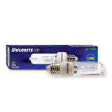 Bulbrite 860799 Bulbrite Pack of (5) 75 Watt Dimmable Clear T4 Mini-Candelabra (E11) Halogen Bulb, 2900K, 1350 Lumens