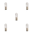 Bulbrite 860812 75W T4 JD HALOGEN CLEAR DC 120V-5PK