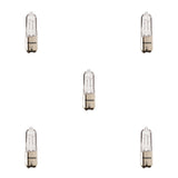 Bulbrite 860812 75W T4 JD HALOGEN CLEAR DC 120V-5PK
