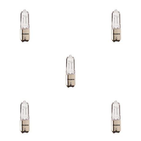 Bulbrite 860812 75W T4 JD HALOGEN CLEAR DC 120V-5PK
