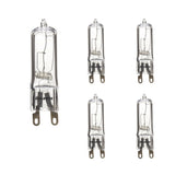 Bulbrite 860826 Bulbrite Pack of (5) 25 Watt Dimmable Clear T4 Bi-Pin (G9) Halogen Bulb