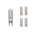 Bulbrite 860836 Bulbrite Pack of (5) 60 Watt 120V Dimmable Frost T4 Halogen Mini Light Bulbs with Bi-Pin (G9) Base, 2900K Soft White Light