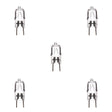 Bulbrite 860837 Bulbrite Pack of (5) 20 Watt Dimmable Clear T4 Bi-Pin (GY8) Mini Halogen Light Bulbs