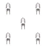 Bulbrite 860837 Bulbrite Pack of (5) 20 Watt Dimmable Clear T4 Bi-Pin (GY8) Mini Halogen Light Bulbs