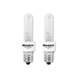Bulbrite 860994 Bulbrite 40 Watt E12 Candelabra Screw Base KRYPTON/XENON T3 Light Bulb, 2-Pack, Frost, 2700K