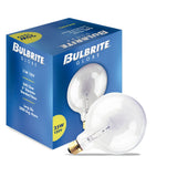 Bulbrite 861011 Bulbrite Incandescent Pack of (12) Dimmable 25 Watt Globe G40 Light Bulbs with Clear Glass Finish and Medium (E26) Screw Base, 2700K (Warm White Light)
