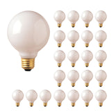 Bulbrite 861030 40W G25 GLOBE WHITE E26 120V-24PK