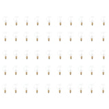 Bulbrite 861050 Bulbrite 40 Watt Incandescent G12 Globe Bulb, Clear Dimmable Candelabra Screw Base (E12) Warm White Light Bulb (Pack of 50)