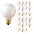 Bulbrite 861053 25W G25 GLOBE WHITE E26 130V-24PK