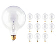 Bulbrite 861055 Bulbrite Incandescent G40 Medium Screw Base (E26) Light Bulb, 100 Watt, Clear 12-pack