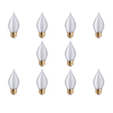 Bulbrite 861072 Bulbrite Spunlite Pack of (10) Dimmable 25 Watt C15 Specialty Incandescent Light Bulbs with Satin Finish and Medium (E26) Screw Base
