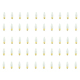 Bulbrite 861087 Bulbrite Pack of (50) 40 Watt Dimmable B10 Incandescent Light Bulbs with Clear Finish and Medium (E26) Base - 2700K (Warm White Light), 225 Lumens