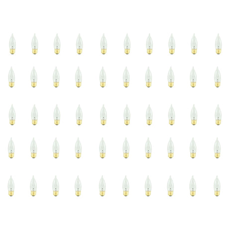 Bulbrite 861105 40W CA10 CLEAR E26 130V-50PK