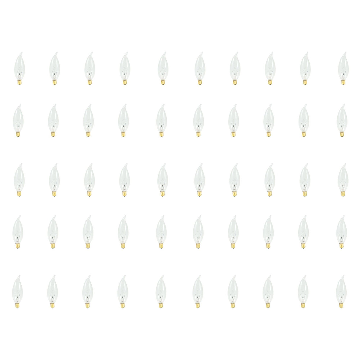 Bulbrite 861139 25W CA10 FLAME CLEAR E12 120V-50PK