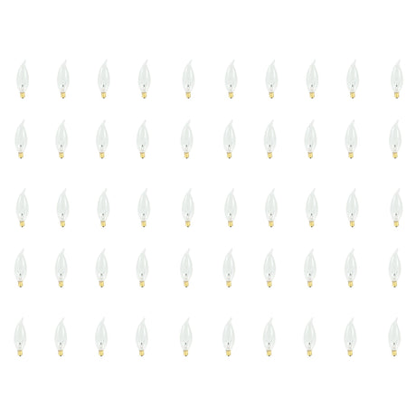 Bulbrite 861139 25W CA10 FLAME CLEAR E12 120V-50PK