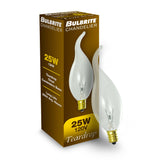 Bulbrite 861162 Bulbrite Incandescent CA11 Candelabra Screw Base (E12) Light Bulb, 25 Watt, Clear, Pack of 14