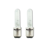 Bulbrite 861185 Bulbrite KX-2000 Pack of (2) 120-Volt T3 Light Bulbs with Frost Glass Finish and BA15D Double-Contact Bayonet Base, 40 Watt, 2700K (Warm White Light)