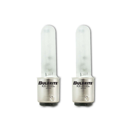 Bulbrite 861185 Bulbrite KX-2000 Pack of (2) 120-Volt T3 Light Bulbs with Frost Glass Finish and BA15D Double-Contact Bayonet Base, 40 Watt, 2700K (Warm White Light)