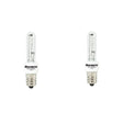 Bulbrite 861199 Bulbrite Pack of (2) 40 Watt Dimmable Clear T3 Candelabra (E12) Krypton/Xenon Bulb