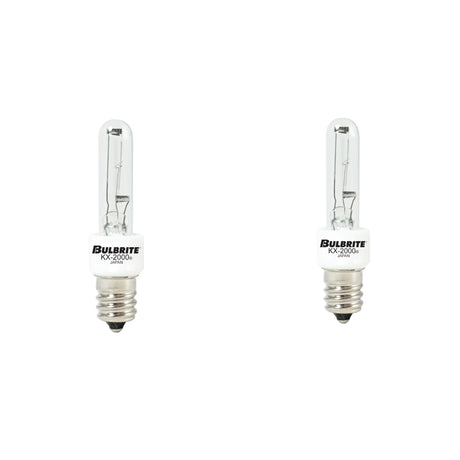 Bulbrite 861199 Bulbrite Pack of (2) 40 Watt Dimmable Clear T3 Candelabra (E12) Krypton/Xenon Bulb