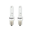 Bulbrite 861200 Bulbrite Pack of (2) 60 Watt Dimmable Clear T3 Candelabra (E12) Krypton/Xenon Bulb