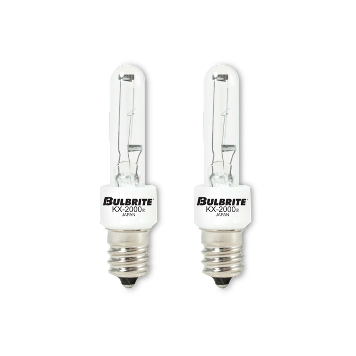 Bulbrite 861200 Bulbrite Pack of (2) 60 Watt Dimmable Clear T3 Candelabra (E12) Krypton/Xenon Bulb