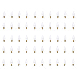 Bulbrite 861244 Bulbrite Incandescent CA8 Candelabra Screw Base (E12) Light Bulb, 15 Watt, Clear, Pack of 50
