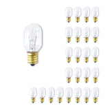 Bulbrite 861283 Bulbrite Incandescent T7 Candelabra Screw Base (E12) Light Bulb, 15 Watt, Clear, Pack of 25