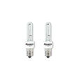 Bulbrite 861342 Bulbrite 20W T3 Bulbs with Candelabra Screw Base (E12) Light Bulb, 2-Pack, Clear, 2700K