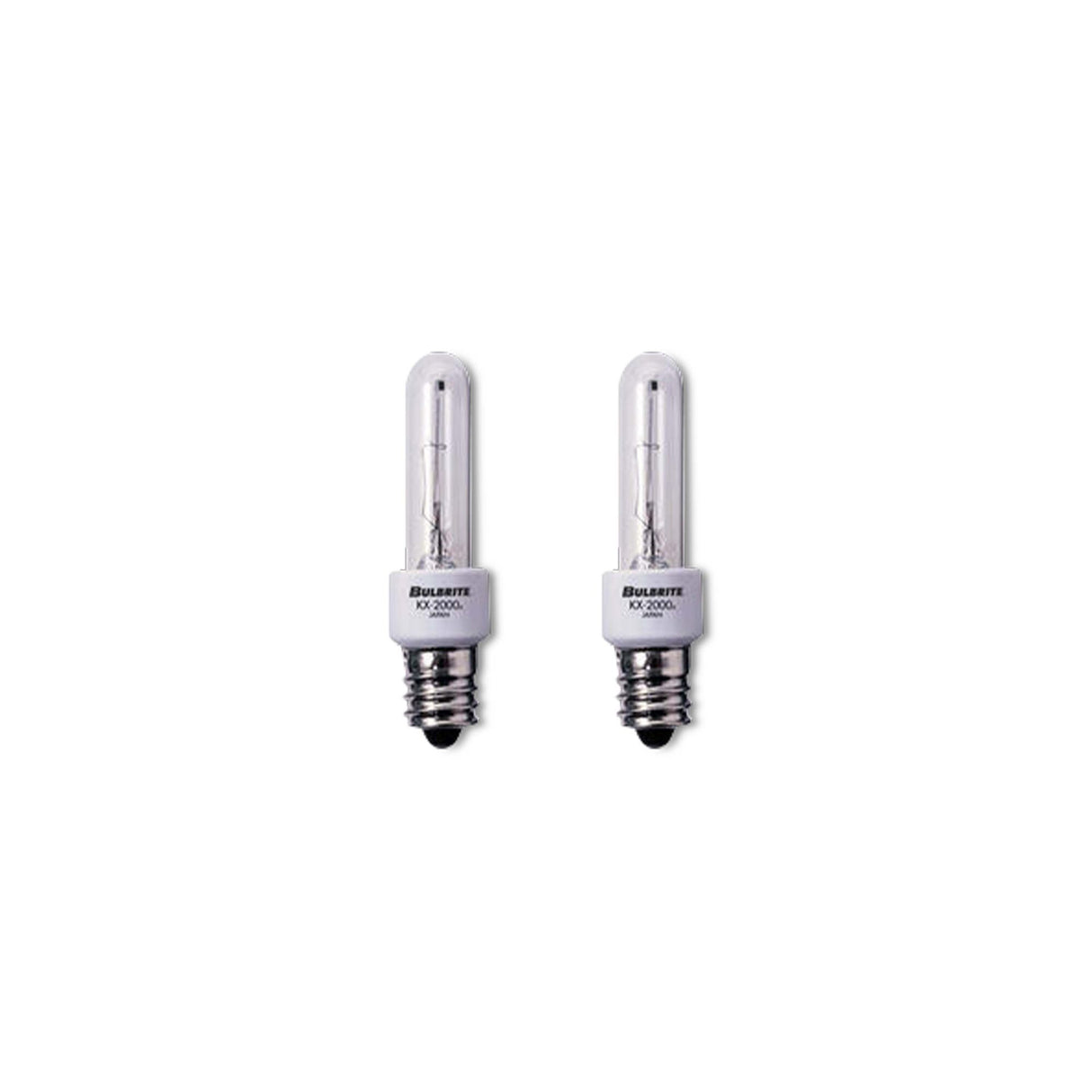 Bulbrite 861345 Bulbrite Pack of (2) 20 Watt Dimmable Frost T3 Candelabra (E12) Krypton/Xenon Bulb, 2700K