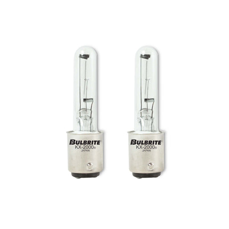 Bulbrite 861348 Bulbrite 861348 Pack of (2) Double-Contact Bayonet Base (BA15D) Light Bulb, 60 Watt, Clear