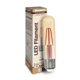 Bulbrite 861359 Bulbrite Pack of (2) LED Filament T9 Nostalgic Thread Edison Light Bulb, 25 Watt Equivalent, Antique Finish