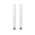 Bulbrite 861365 Bulbrite Pack of (2) 5 Watt Dimmable Clear Glass T9 LED Light Bulbs with Medium (E26) Screw Base, 2700K (Warm White Light), 450 Lumens