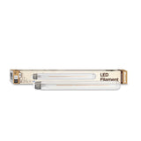 Bulbrite 861365 Bulbrite Pack of (2) 5 Watt Dimmable Clear Glass T9 LED Light Bulbs with Medium (E26) Screw Base, 2700K (Warm White Light), 450 Lumens